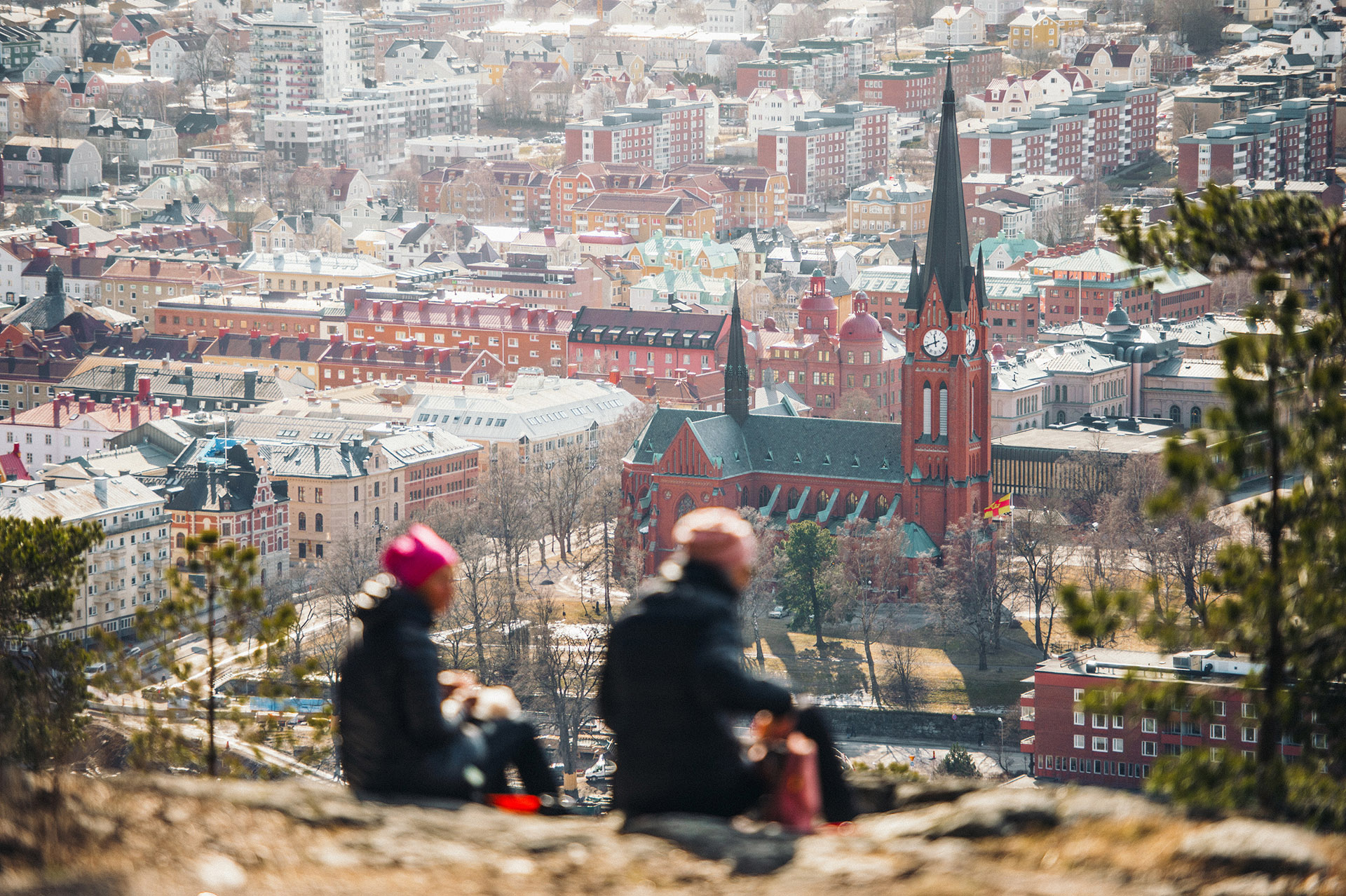 Picknick på Norra Berget. Foto: Evelina Ytterbom. 